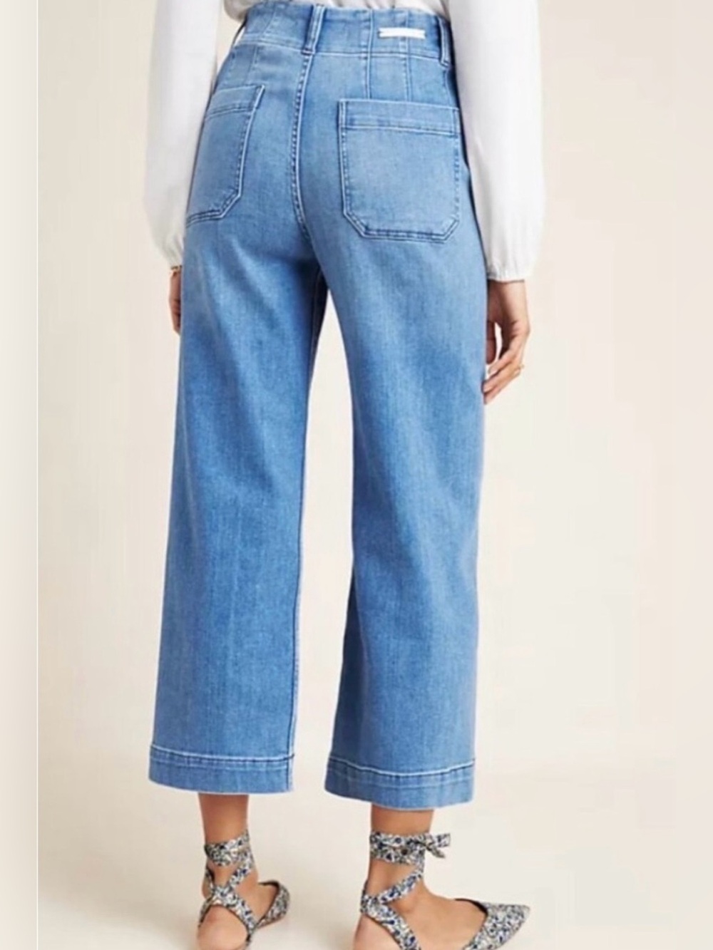 Antropologie Pilcro The Skipper Wide-Leg Crop
Jeans Light Blue Wash Size 31